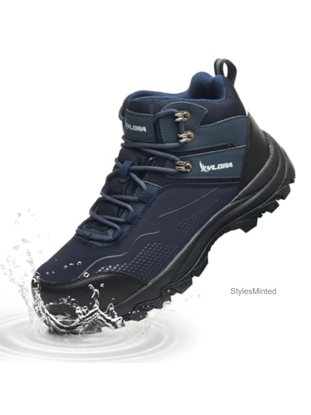 Waterproof Steel Toe Work Boots Wide Width Non Slip Lightweight Construction